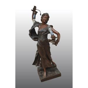 Levasseur Henri Louis - The Festival Of Flowers - Late 19th Century Bronze
