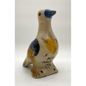 Ridge Pigeon - Nevers Earthenware - 18th Century