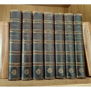 Zola Emile, 7 Books From The Rougon-macquart Cycle, Paris, G. Charpentier Et Cie.
