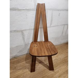 Pierre Chapo Chair – Model S45 France, Solid Elm