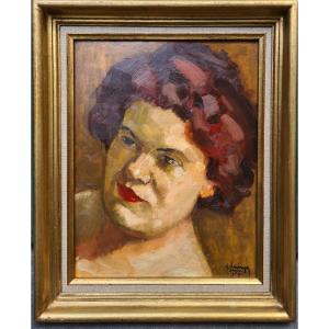 Gustave Hervigo Portrait Woman Africa