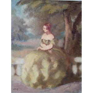 Charles Guérin Woman In A Park