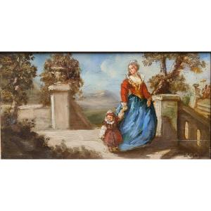 émile Wattier Mother And Child 