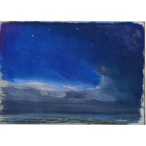 Study Of The Sky Denis River Honfleur 