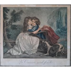 Children And Dog After Boilly