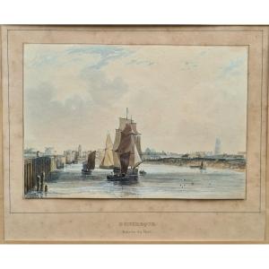 The Port Of Dunkirk By Charles Mozin