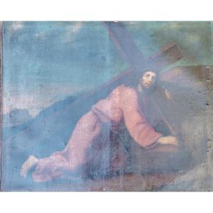 Christ Carrying His Cross, French School Of The Grand Siècle 