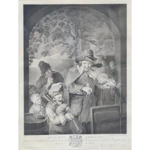 The Street Musicians By Christian Wilhelm Dietrich And Jean Georges Wille 