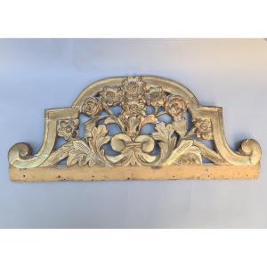 Gilded Wooden Pediment