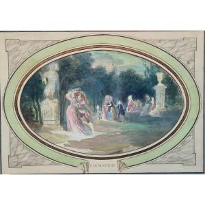 Gallant Parties In Watercolor