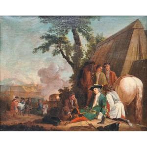 Care For A Wounded Officer, Siege Scene Under Louis XV 