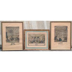 Pair Of Engravings After Nicolas Lavreince By Nicolas De Launay