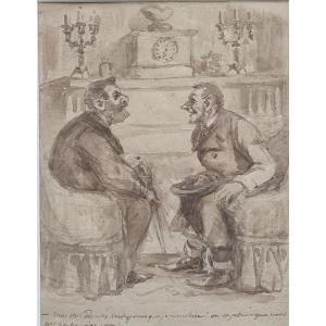 Caricature In The Style Of Daumier 