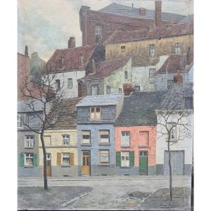 Urban View By René Dubois, Mons School