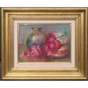 Still Life With Roses By Léa Chapon