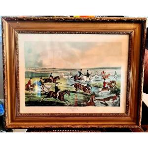 19th 1848 The Oxford Drag Horse Horses Racing Hunting Equestrian Horse Riding English Court Hunting