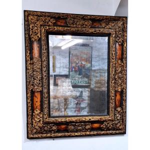 Mirror At The Flower Circa Louis XIV . France.