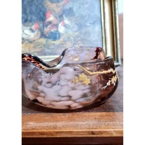 Japonisme Coupe Vide Poche XIX Japonisant XIX Eme Napoleon 3 Art Nouveau Leveillé Et Rousseau 