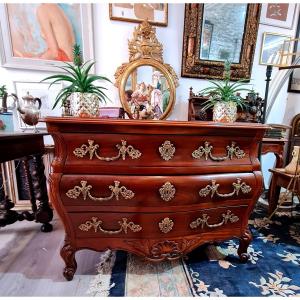 Mahogany Chest Of Drawers Tombeau Bordelaise