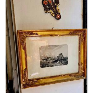 Engraving Print Paul Potter Drawing In The Dutch Countryside Engraving Etching Print 