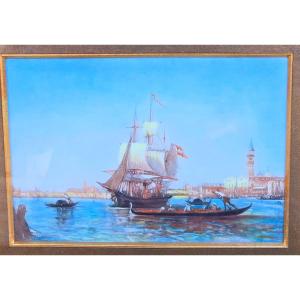 Felix Ziem Oil Painting, Signed