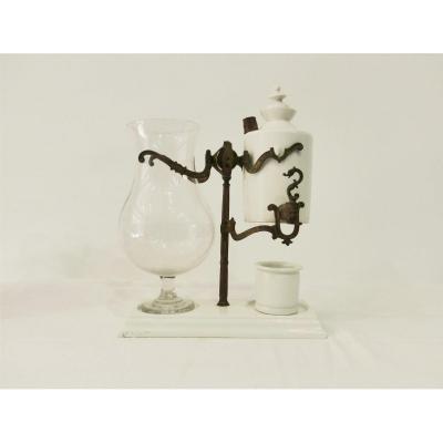 Pair Of Louis Gabet System Rocking Coffee Maker White Porcelain Bronze Louis Philippe XIXth
