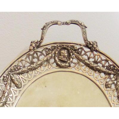 Service Egoiste A  Café Aux Medaillons En Argent XVIII Eme XIX Eme Poincons Fermiers Generaux 