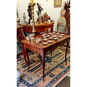 Furniture Table Pit Furniture Cabaret Coffee Table Writing Desk In Solid Mahogany From The 18th Century