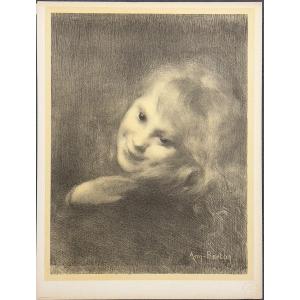 Armand Berton - Rieuse - Lithograph