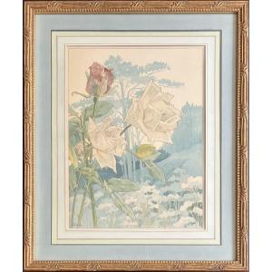 Henri Privat-livemont - The Roses - Lithograph