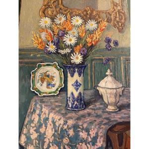 Jac Martin Ferrières (1893-1972) Oil On Canvas 65*87 Cms