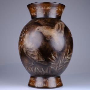 Charles Catteau (1880-1966) Large Art Deco Earthenware Vase, F1300 D2300