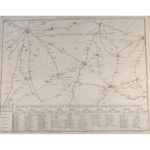 J-b De Bouge (1757-1833) & Jeanne Maillart (xviii Th). Map Netherlands Austria Picardy