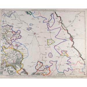 J-b De Bouge (1757-1833) & Jeanne Maillart (xviii Th). Map Of Limbourg, Bolduc, Schleyden,...