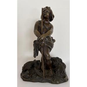 Bronze Subject Representing A Reaper Love