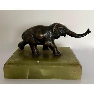 Small Bronze Representing An Elephant 