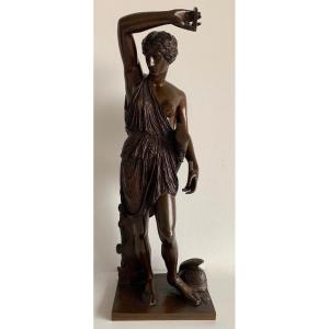 Wounded Amazon , Bronze Sculpture By Barbedienne Founder