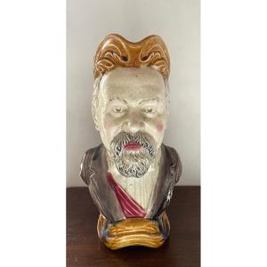 Barbotine Pitcher Representing Raymond Poincaré