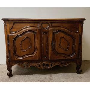 Provencal Openwork Walnut Credenza
