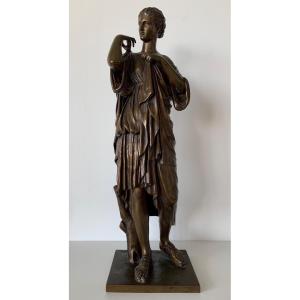Bronze Representing Diana Of Gabies