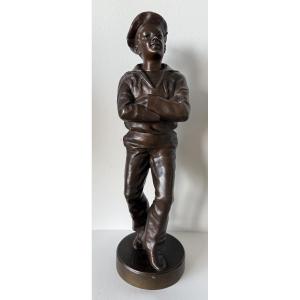 Bronze Figure Representing A Sailor 