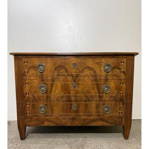 Louis XVI Style Walnut Chest Of Drawers