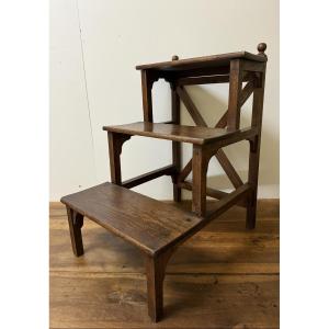 Oak Library Step Stool