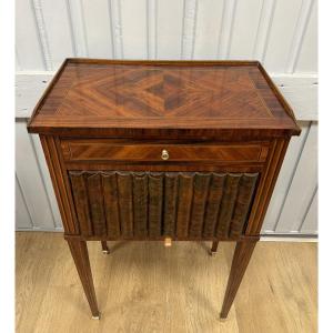 Side Table With Faux Book Front