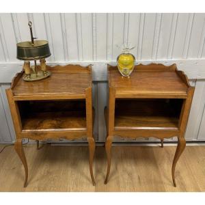 Pair Of Louis XVI-style Bedside Tables
