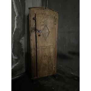 Folk Art Spanish Rustic Cabinet