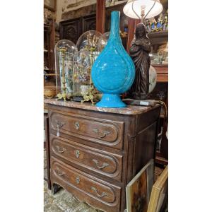 Large Persian Style Porcelain Vase Email Blue Turquoise Samson