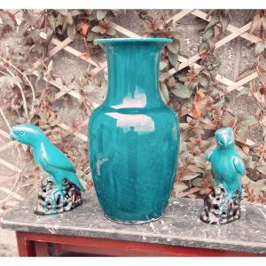 Blue Baluster Vase By Theodore Deck Chinese Style To Restore