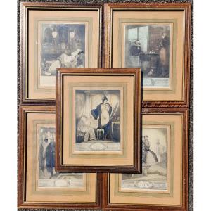 Five Engravings Of The Seven Deadly Sins By André Lambert 1918