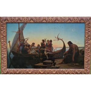 Important Painting, Evening Or Lost Illusions, By Charles Gleyre, Orientalist Style 